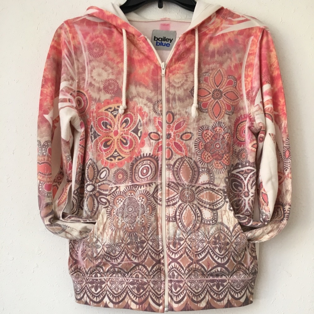 bailey blue Hoodie - Medium